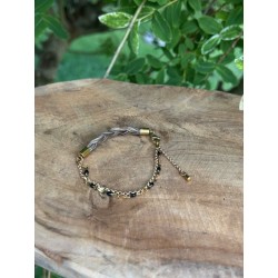 Bracelet "Kimba" en crin de cheval