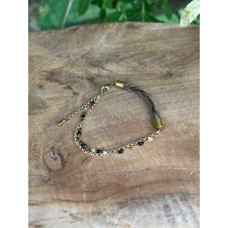Bracelet "Kimba" en crin de cheval