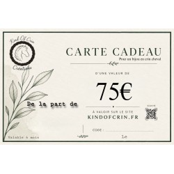 Carte cadeau bijou en crins