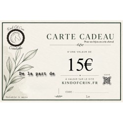 Carte cadeau bijou en crins
