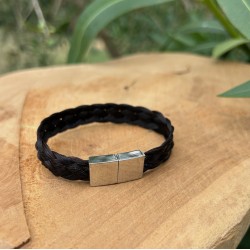 Bracelet en crins de cheval large